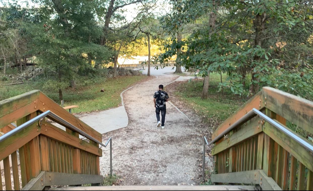 "Visitors at Great Falls Park enjoy scenic views of the powerful waterfalls and explore the historic trails, experiencing both the beauty of nature and America's rich engineering history." Photo: V7N